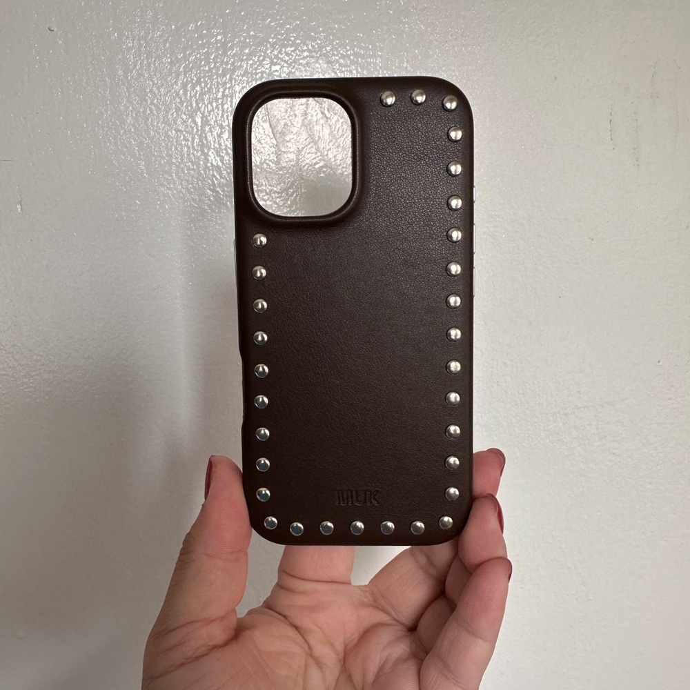 MUK Brown Studded Phone Case
